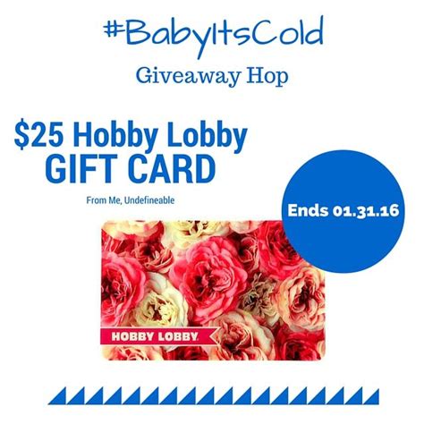 We did not find results for: Me, Undefineable: Giveaway - $25 Hobby Lobby Gift Card # ...