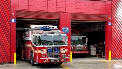 Fdny Rescue 2 Responding From State Of The Art Firehouse Youtube