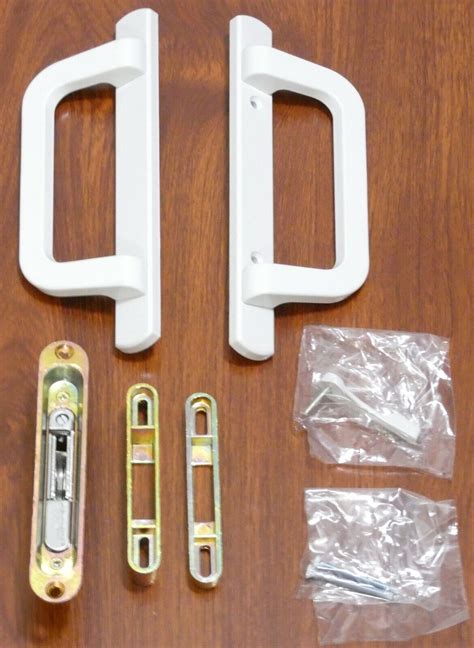 Pgt Amesbury Truth Active Patio Door Handle Lock Set White Or Bronze