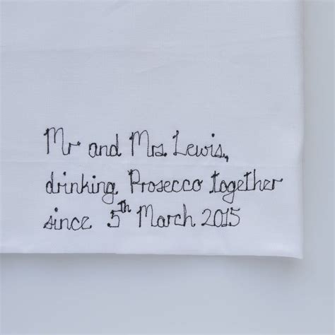 Personalised Drinking Prosecco Together Tea Towel By Handmade At