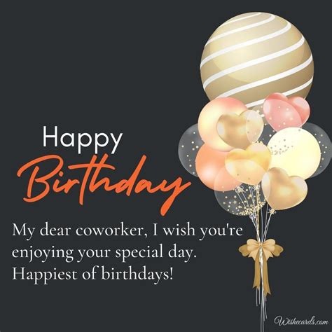 Happy Birthday Co Worker Message