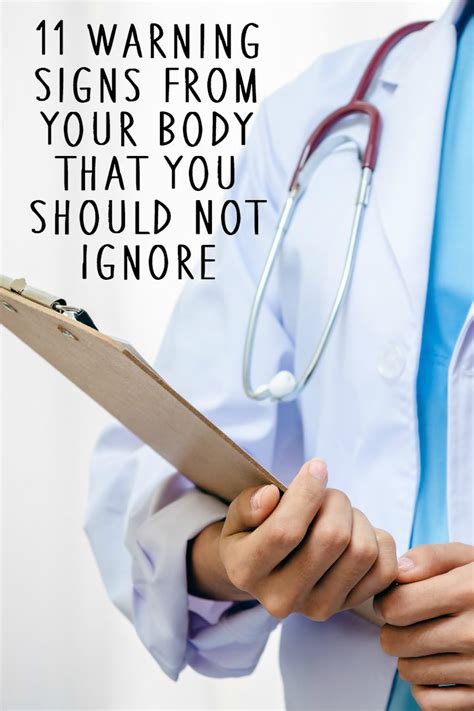 11 Warning Signs From Your Body That You Should Not Ignore