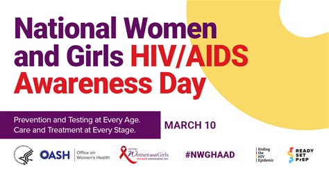 National Women And Girls Hivaids Awareness Day March 10 2023