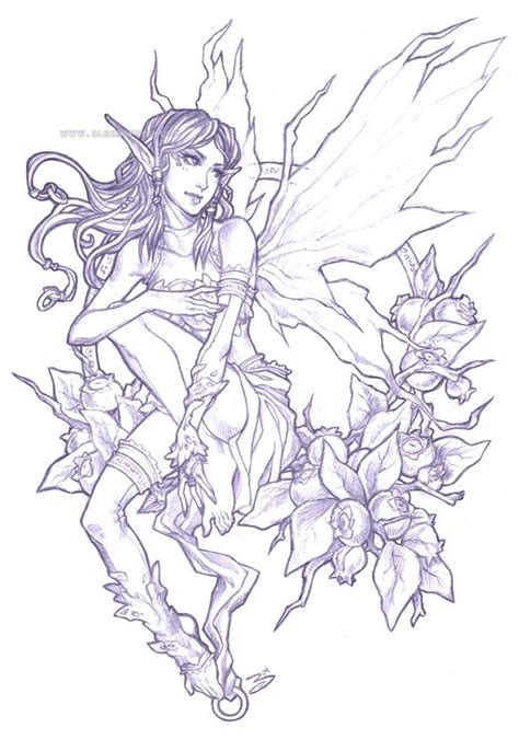 Fairy Drawings In Pencil Drawing Pencil Fairy Drawings Fairy