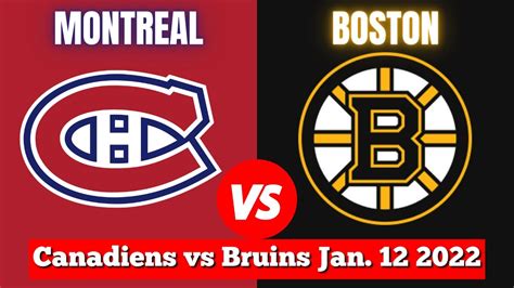Montreal Canadiens Vs Boston Bruins Live Nhl Play By Play And Chat