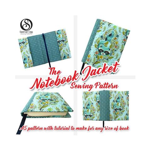 Notebook Cover Sewing Pattern With Free Book Cover Tutorial Etsy A5