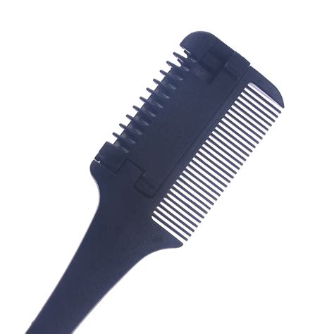 1pc Super Hair Razor Comb Black Handle Hair Razor Cutting Thinning Comb