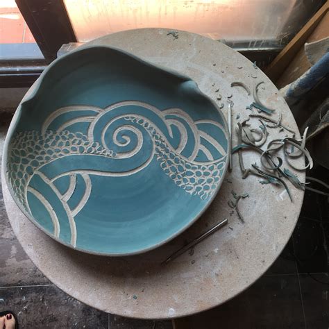Work In Progress Decorative Ceramic Plates By Amelia Johannsen