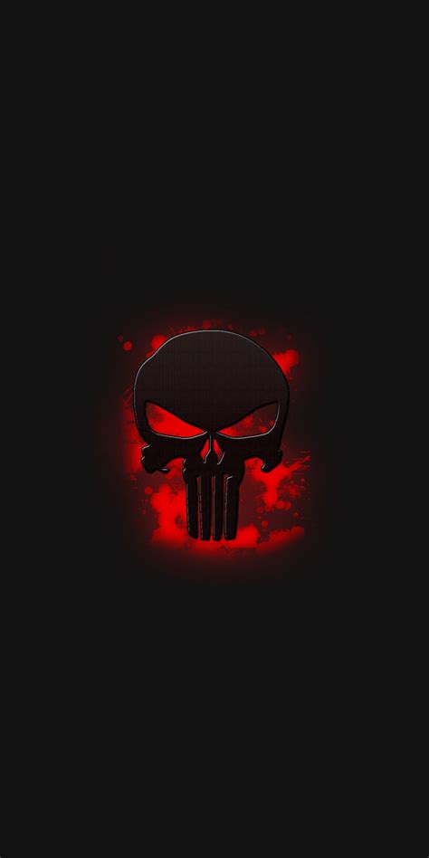 The Punisher Skull Logo Art 1080x2160 Wallpaper Amoled Wallpapers