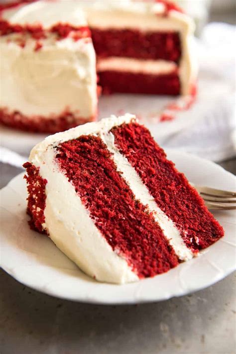 There's just something about that deep, red cake against the cream cheese frosting. Red Velvet Cake | RecipeTin Eats