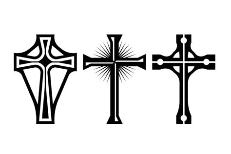 Christian Cross Silhouettes