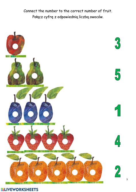 The very hungry caterpillar homeschool printables. Ejercicio de The Very Hungry Caterpillar - 3