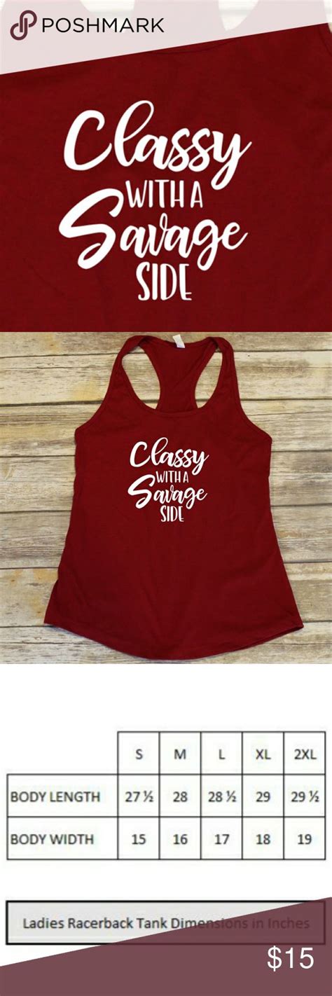 Classy With A Savage Side Red Racerback Tank Top Red Tank Tops Tank Tops Red Fits