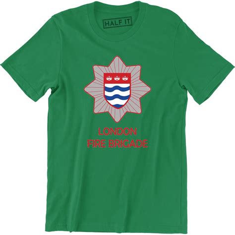 uk london fire brigade firefighter fire department rare firearm men s t shirt