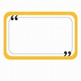 Quote Box Frame Vector Art PNG, Quote Box, Quote Dialog Box, Sayings ...