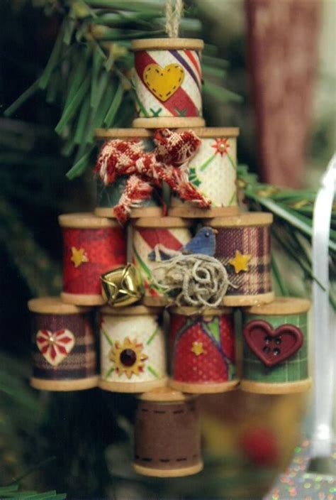 Wooden Thread Spools Diy Christmas Crafts Christmas