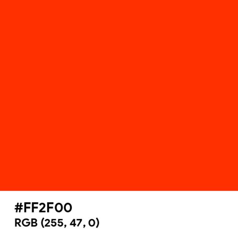 Chilli Red Color Hex Code Is Ff2f00
