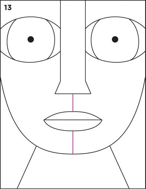 Draw An Abstract Face Face Painting Tutorials Line Art Projects