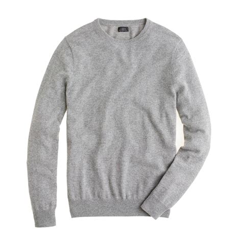Jcrew Slim Italian Cashmere Crewneck Sweater In Gray For Men Lyst