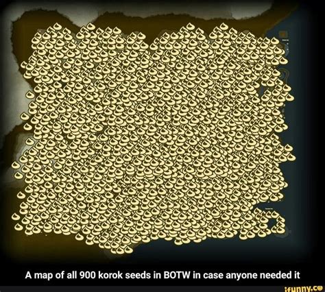 A Map Of All 900 Korok Seeds In Botw In Case Anyone Needed It A Map