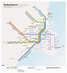 Mapa del metro de Copenhague: líneas y estaciones de metro de Copenhague