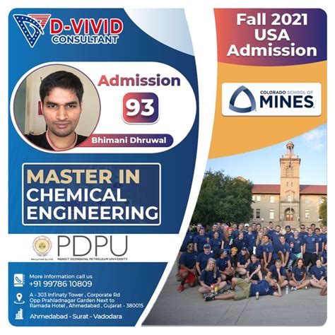 D Vivid Consultant Admission 93 Chemical Engineering Admissions