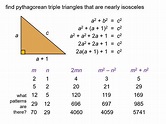 MEDIAN Don Steward mathematics teaching: pythagorean triples