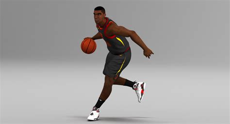 3d Model Black Basketball Player Hq007 Code This Lab Srl