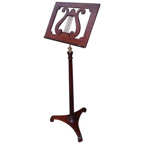 There are 2647 wooden music stand for sale. English Mahogany Lyre Ormolu Music Stand. Circa 1790 For Sale at 1stdibs
