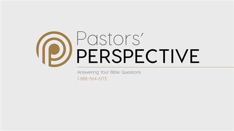 Pastors Perspective Youtube