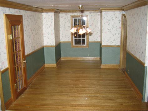 Find and save traditional dining room chair rail interior picture, resolution: This is the dining room in our customers dollhouse, The ...