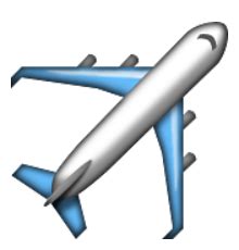 Ios Emoji Airplane png image