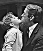 Gregory Peck on the set of To Kill A Mockingbird with his son | Gregory ...
