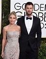 Elsa Pataky y Chris Hemsworth la pareja más guapa de los Globos de Oro