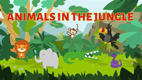 Animals In The Jungle For Kids Learn And Fun For Kids Cartoon For