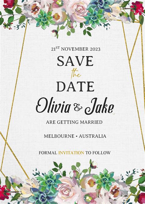 Save The Date Templates For Free