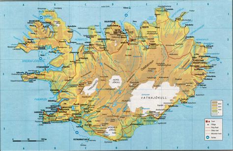 Carte Islande • Voyages Cartes