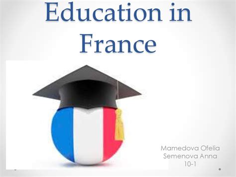 Education In France презентация онлайн