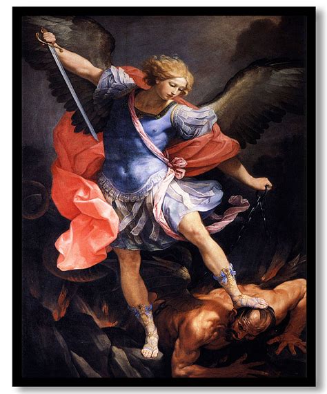 The Archangel Michael Defeating Satan By Guido Reni 1635 Wall Art