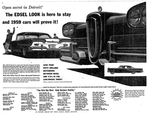 Plan59 Old Newspaper Ads 1958 Edsel