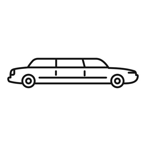 Travel Limousine Icon Outline Style 14617733 Vector Art At Vecteezy