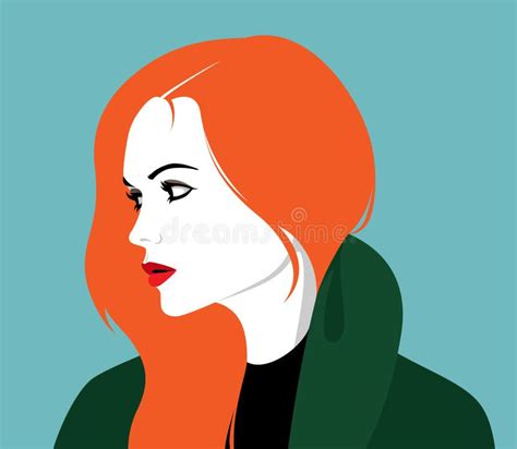 Redhead Woman On Phone Pop Art Comic Vector Illustration Surprised