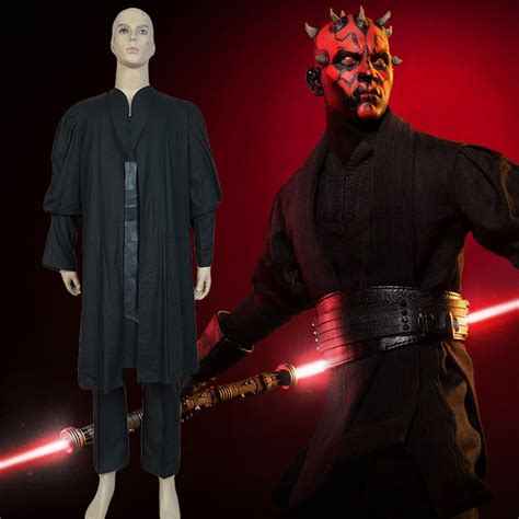 Star Wars Cosplay Costume Darth Maul Cosplay Costume Tunic Robe With