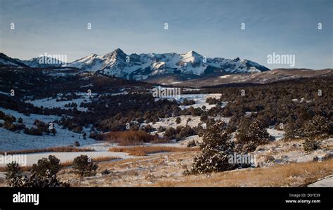 Spectacular Dallas Divide On A Winter Morning Stock Photo Alamy