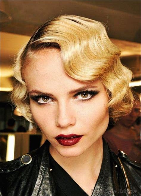 stylish blonde finger wave hairstyles 2020 great gatsby hairstyles vintage hairstyles wedding