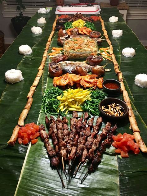 Boodle Fight Marc 2017 A Filipino Way Of Eating Based On How Soldiers