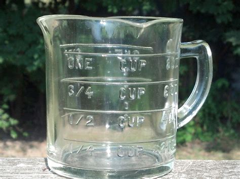 Vintage Glass Measuring Cup Hazel Atlas Triple Spout 1930 Etsy