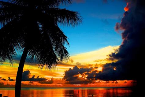 Sunset Of Tumon Beach Guam Beautiful Places Guam Pinterest