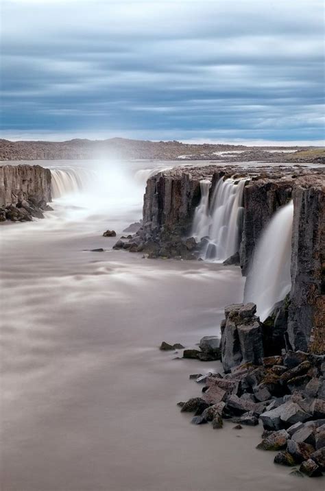 Selfoss Waterfall Iceland Watervallen Ijsland