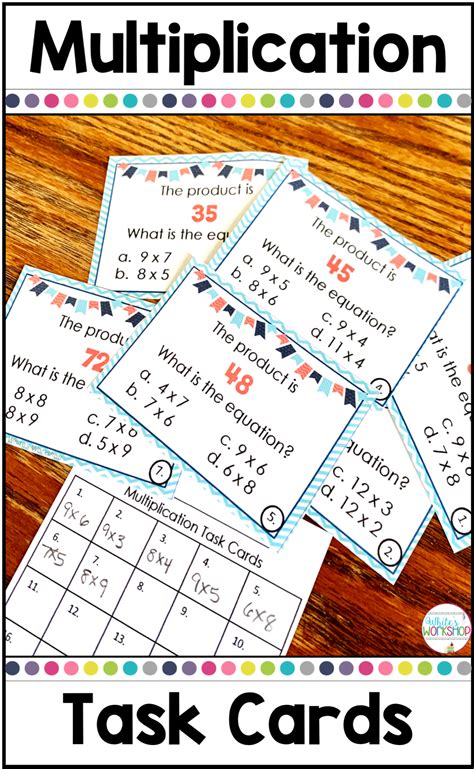 Multiplication Task Cards Multiplication Task Cards Task Cards How